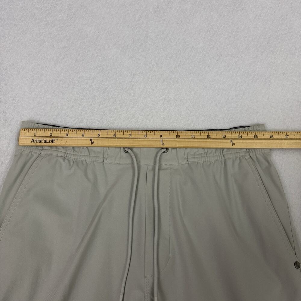 Vuori Meta Elastic Waist Pant Mens Medium Sand Performance Pull On Stretch V463 - Picture 5 of 12